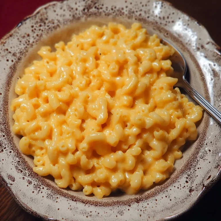 Delicious homemade mac and cheese served in a bowl with a golden crust.