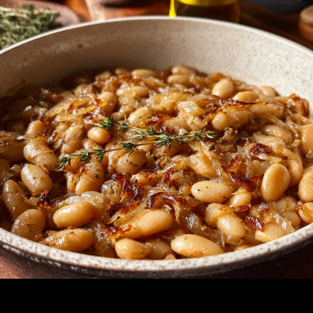 Caramelized Onion Cannellini Beans