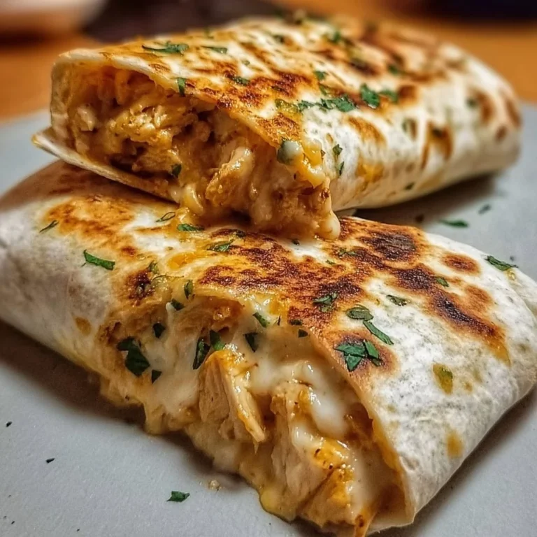 Cheesy chicken garlic wraps served with fresh ingredients