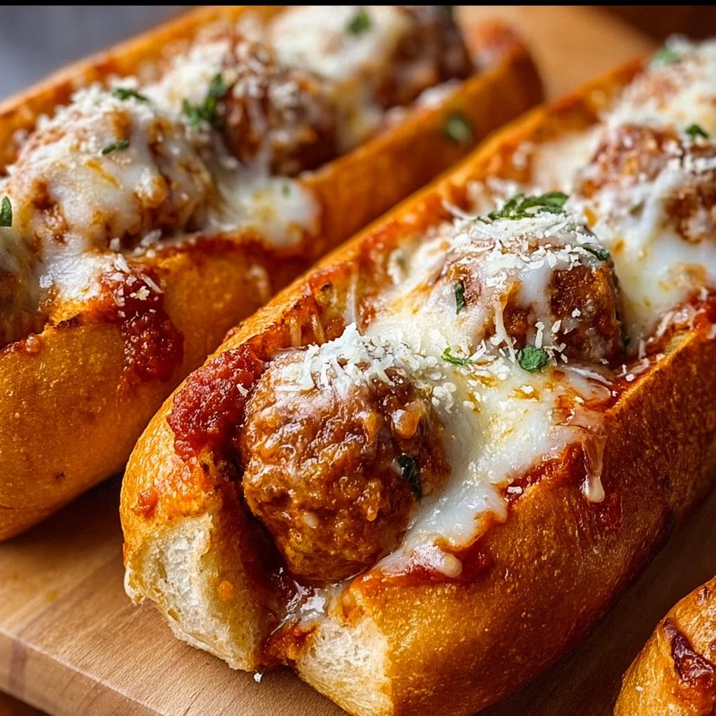 Cheesy Meatball Subs