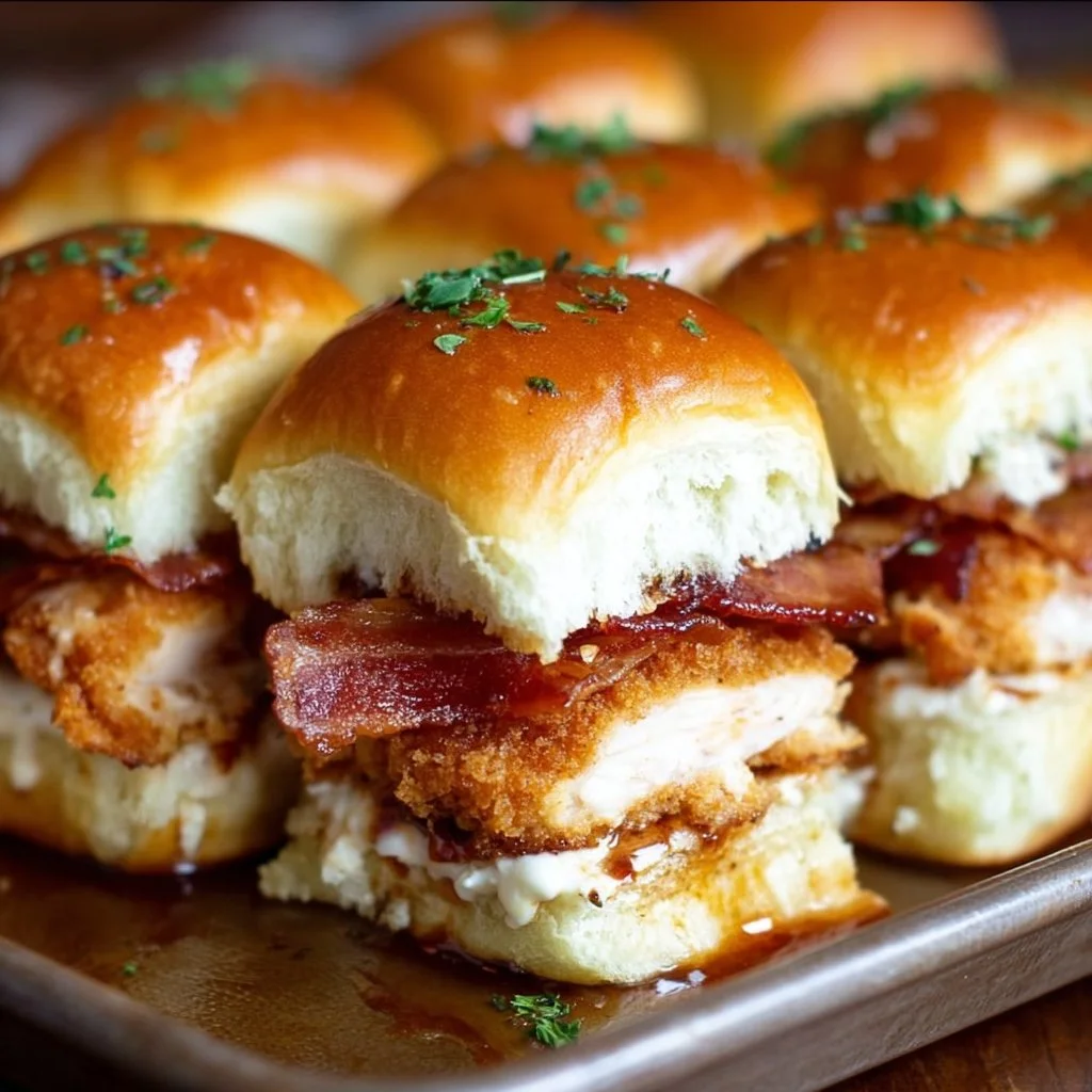 Chicken Bacon Ranch Sliders