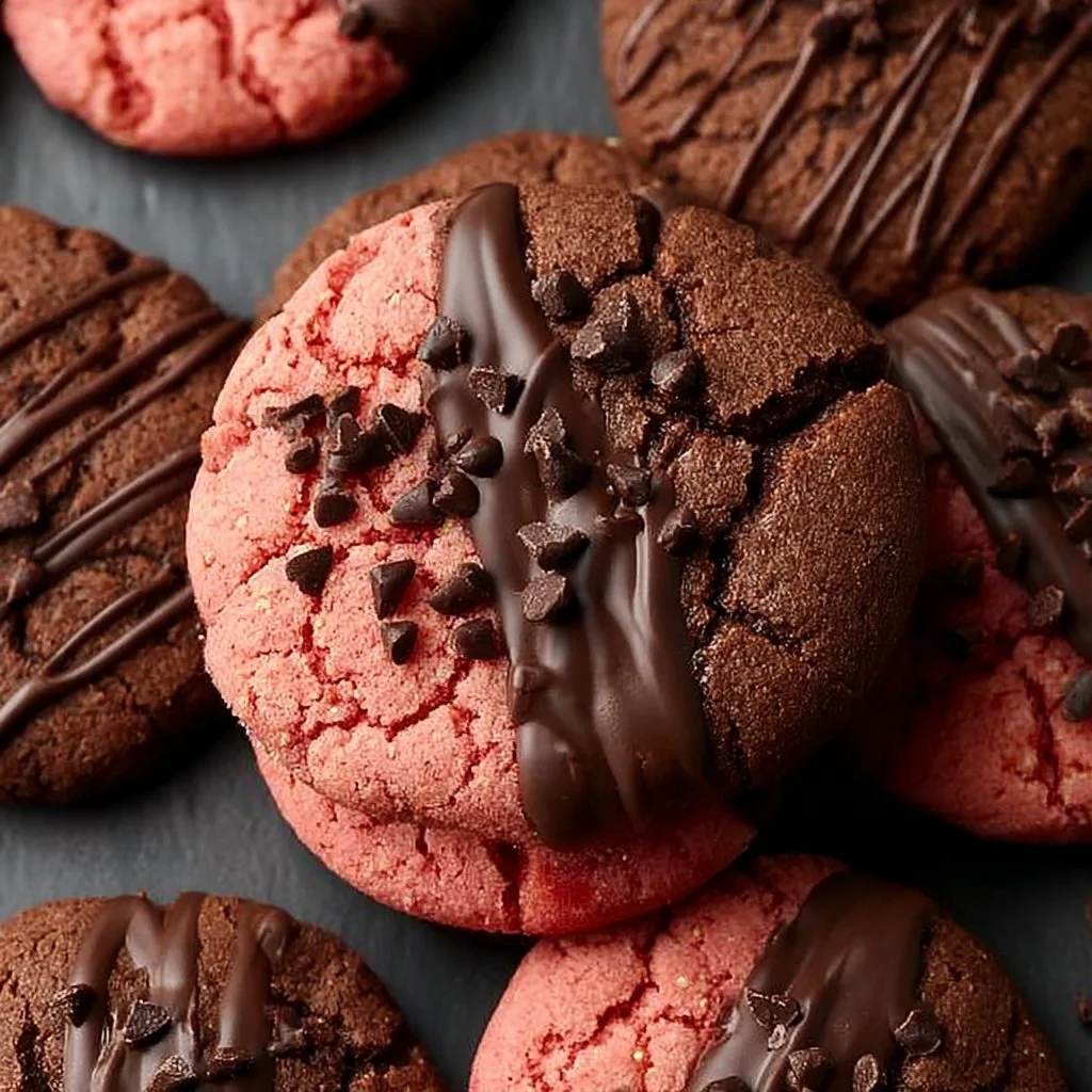 Chocolate Covered Strawberry Cookies
