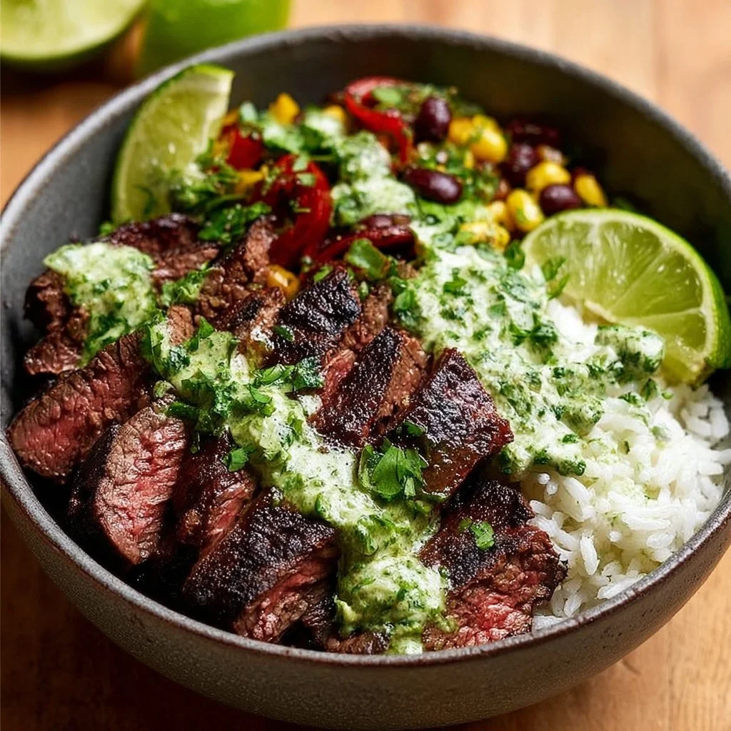 Cilantro Lime Steak Bowls