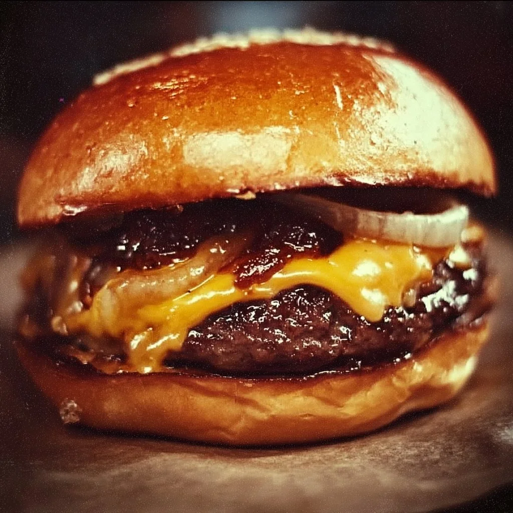 Deliciously juicy Crack Burger with toppings, served hot and fresh.
