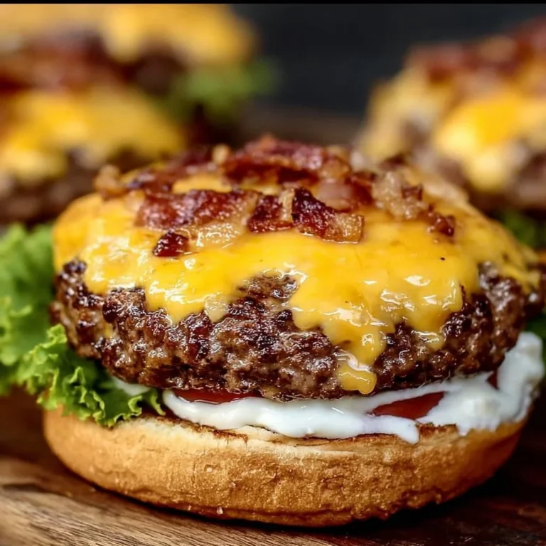 Delicious Crack Burgers served with toppings and sides for a satisfying meal.