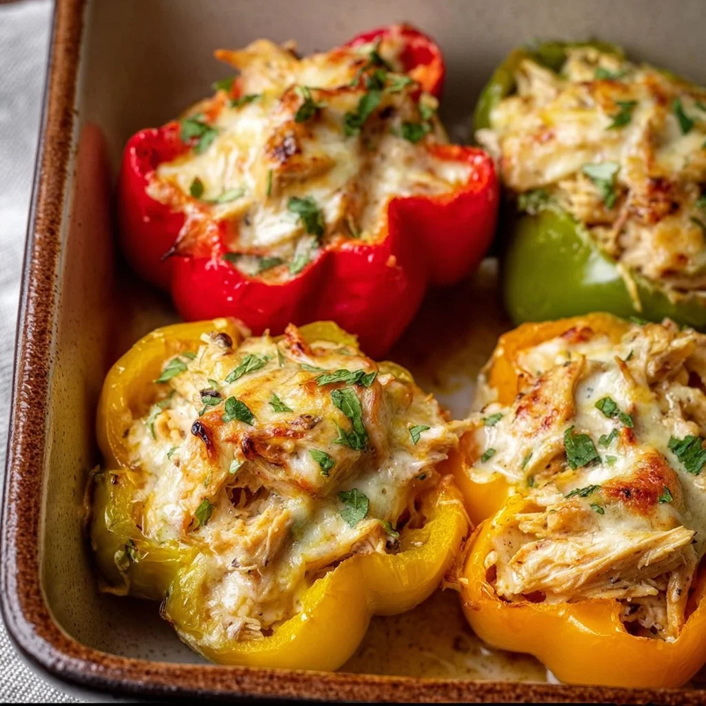 Creamy Chicken Stuffed Peppers