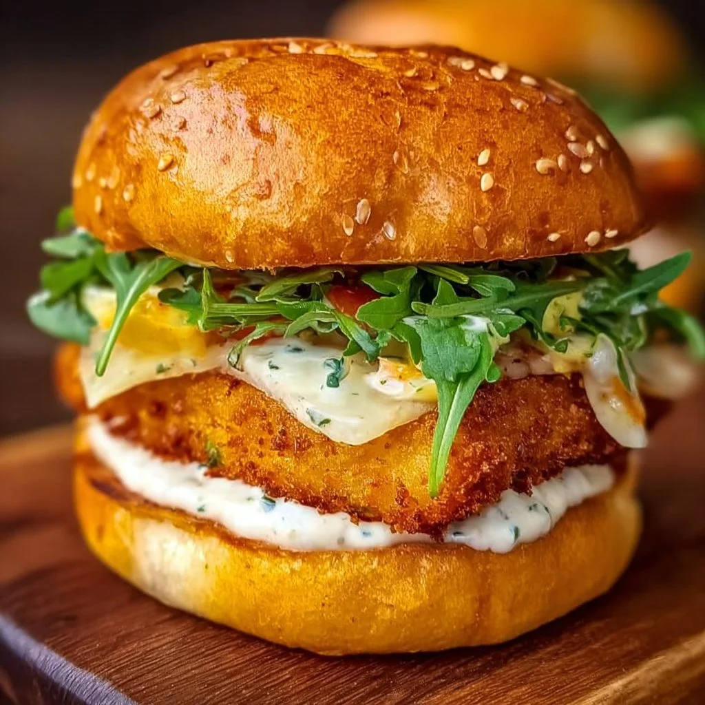 Crispy Fish Burger Recipe