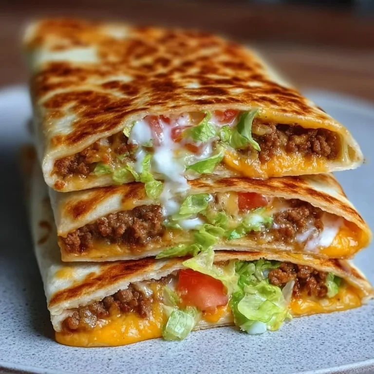 Cheesy keto crunchwraps on a plate, perfect for quick dinners