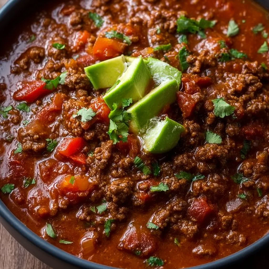 Easy Ground Beef and Chorizo Chili