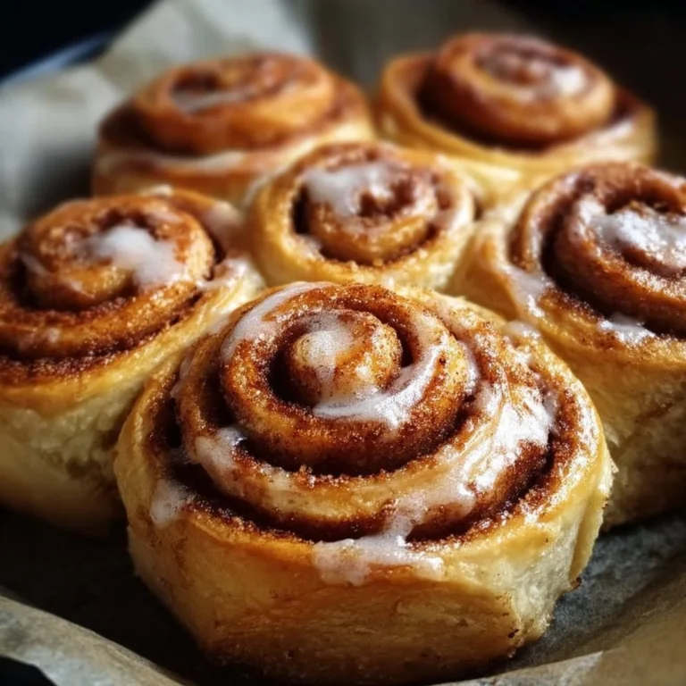 Delicious fat-free Greek yogurt cinnamon rolls fresh out of the oven