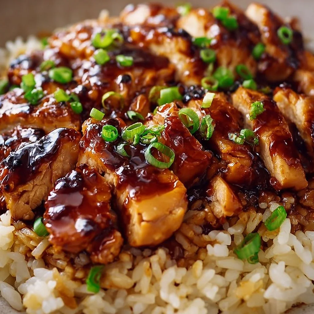 Honey BBQ Chicken Rice