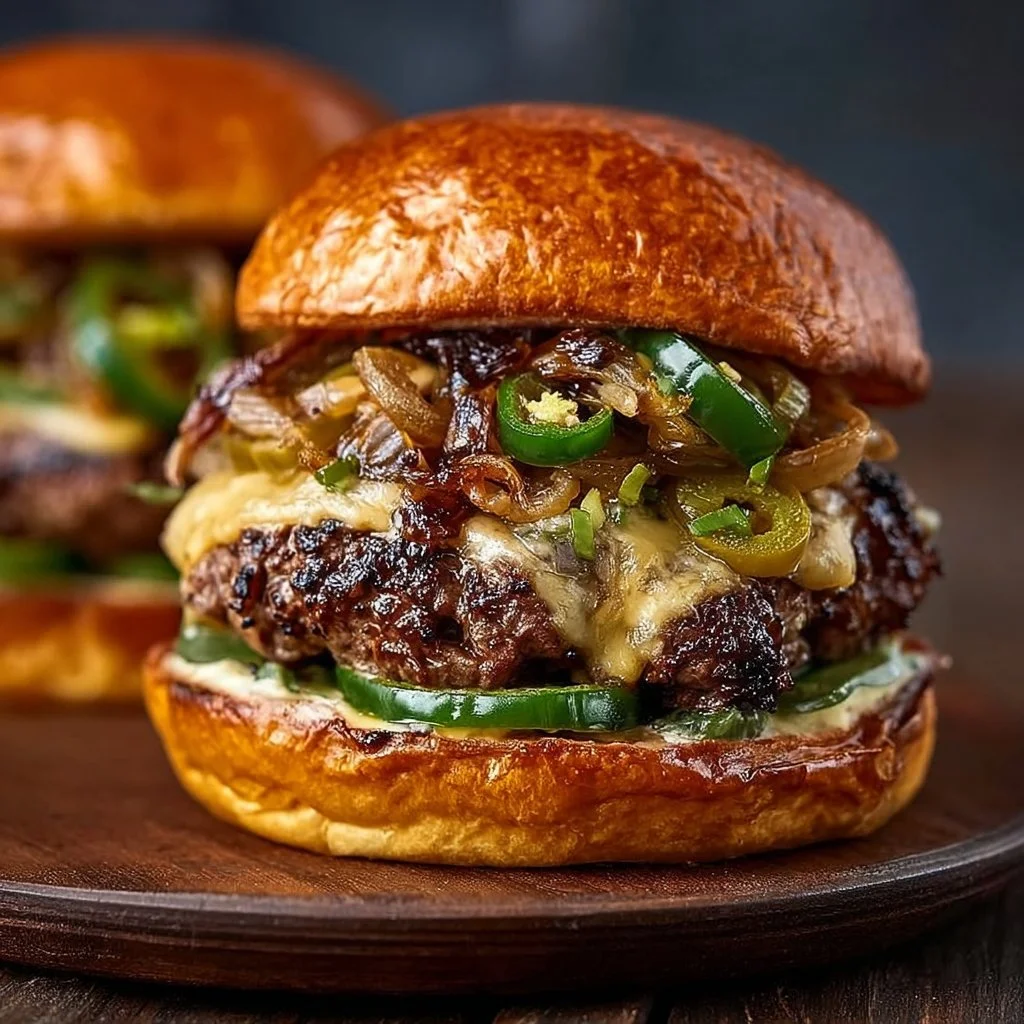 Jalapeño-Onion Smash Burgers