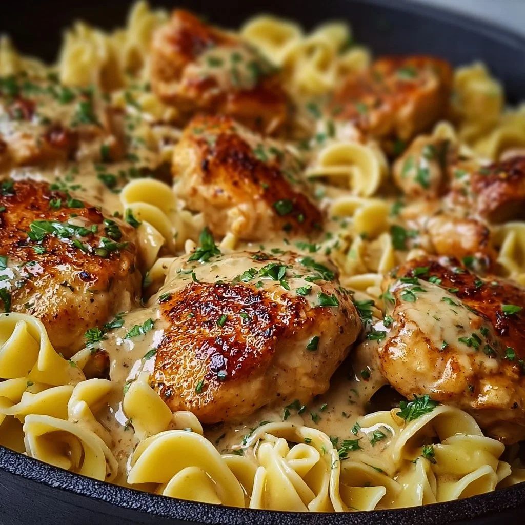 One-Pan Chicken with Buttered Noodles
