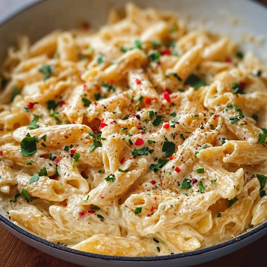 One Pot Creamy Garlic Pasta