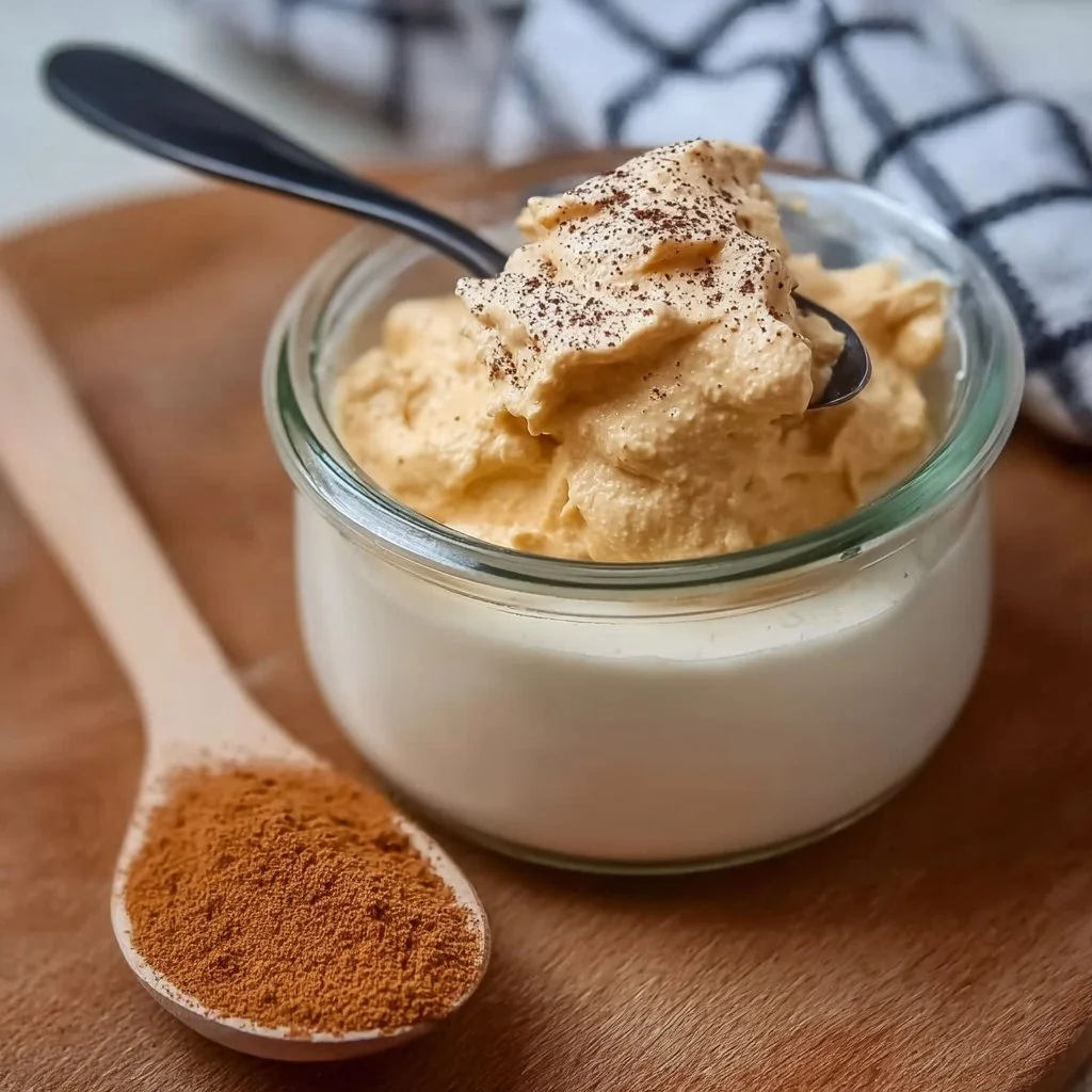 Peanut butter powder mixed with Greek yogurt for a nutritious snack