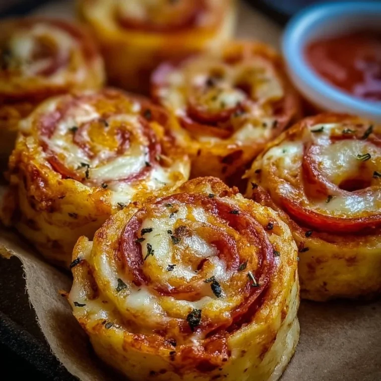 Delicious pepperoni pizza rolls with melted cheese and crispy crust.