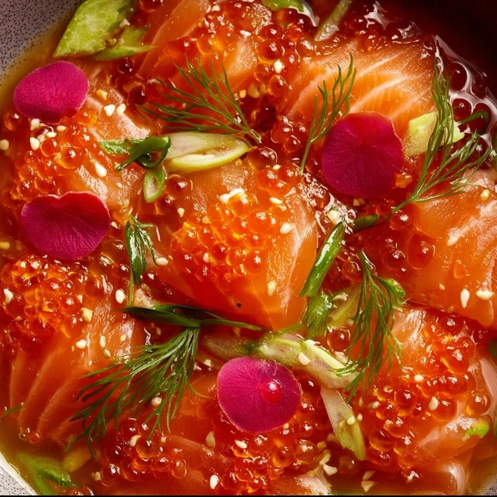 Raw Salmon Sashimi