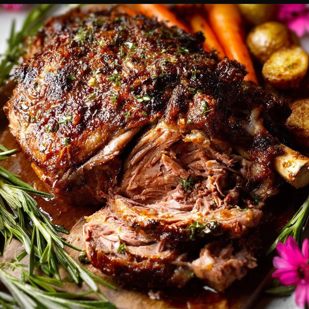 Bone-In Slow Roast Leg of Lamb