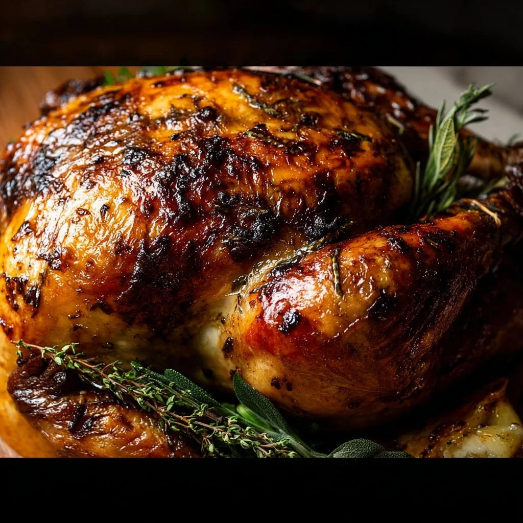 Cider Brined Roast Chicken