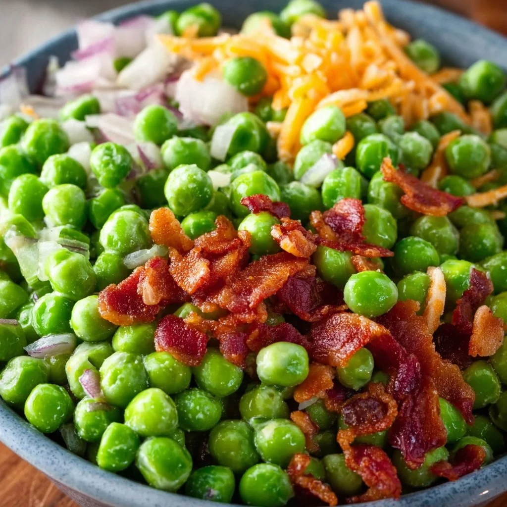 Classic Pea Salad with Bacon
