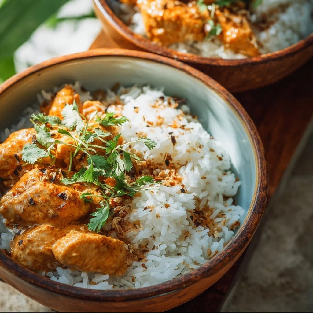 Coconut Chicken Rice Bowls