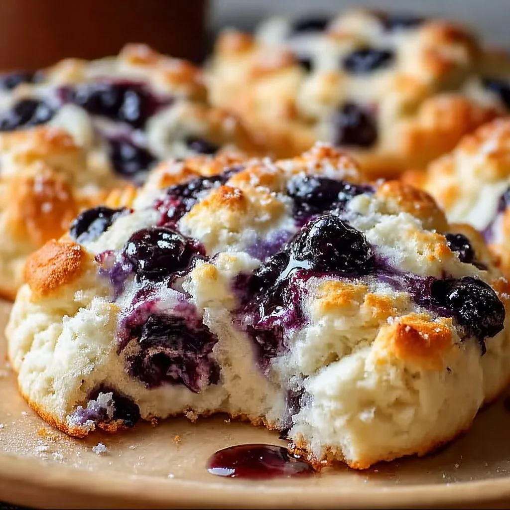 Cottage Cheese Blueberry Cloud Bread