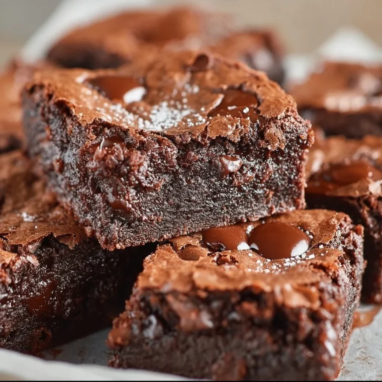 Decadent gluten-free brownies topped with chocolate ganache