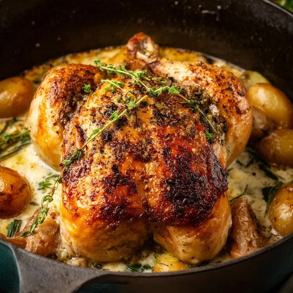 Dutch Oven Roast Chicken