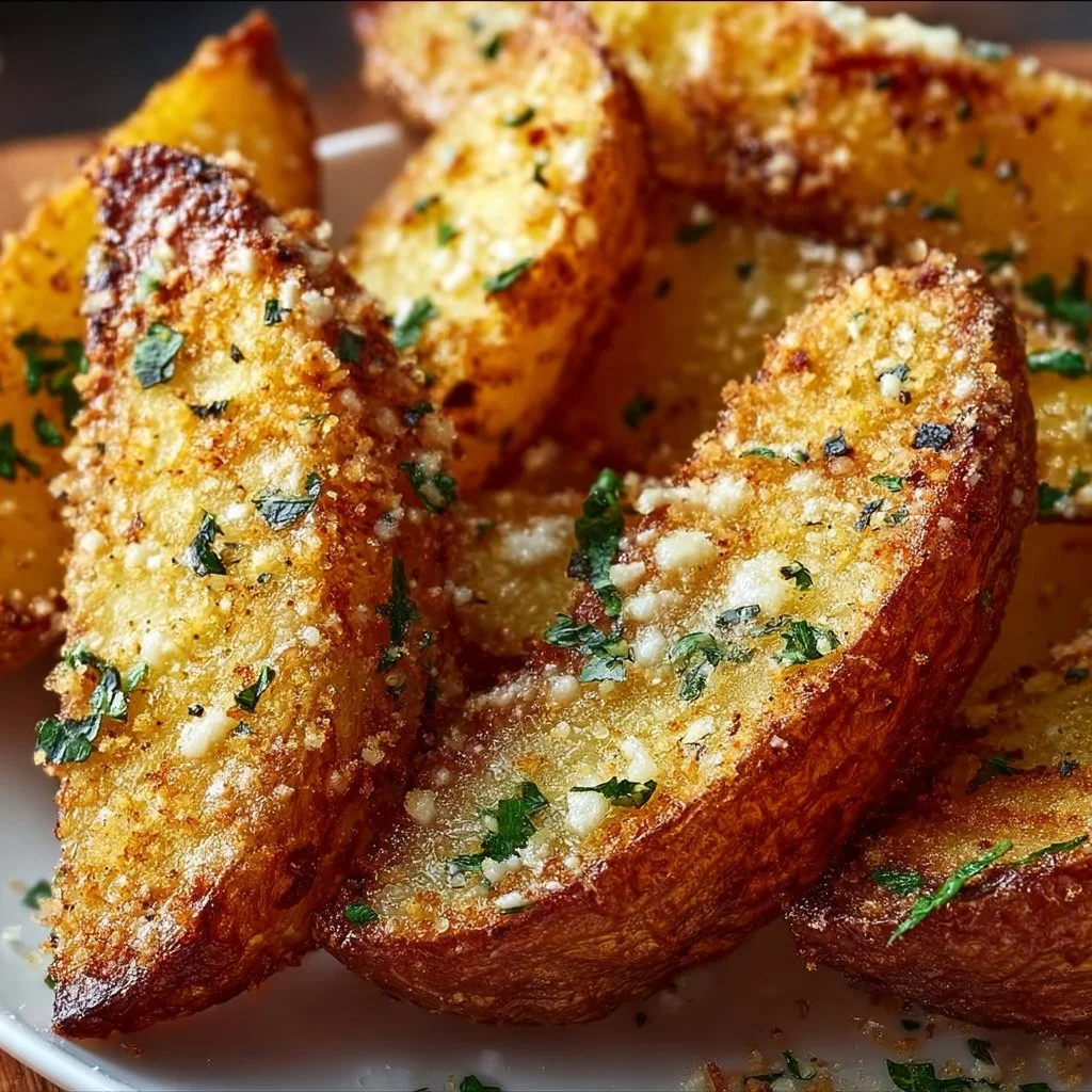 Garlic Parmesan Potato Wedges