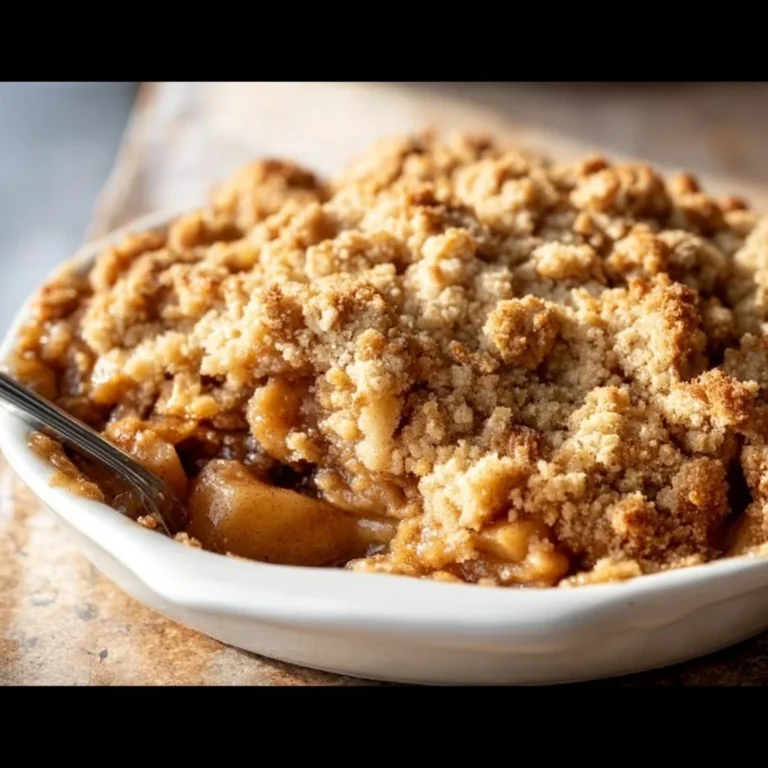 Delicious gluten-free apple crisp with crunchy topping and fresh apples