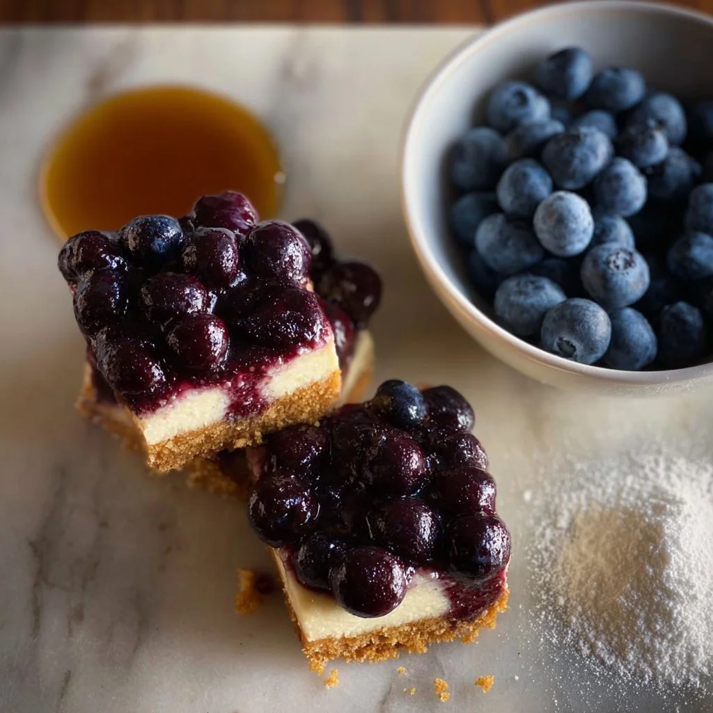 Gluten-Free Blueberry Cheesecake Bars