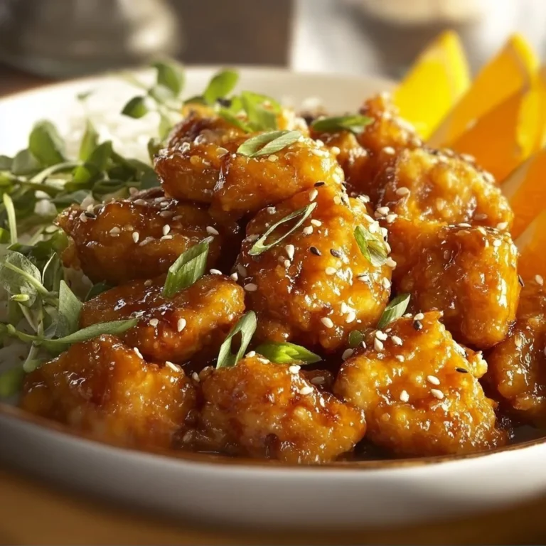 Delicious gluten-free orange chicken served with fresh vegetables