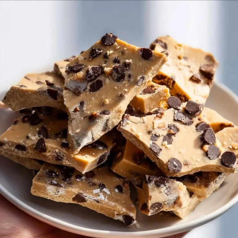 Healthy Cookie Dough Bark - a nutritious dessert made with cookie dough ingredients