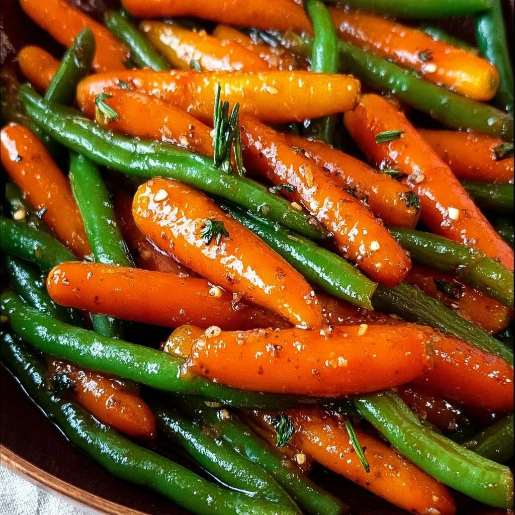 Honey Glazed Carrots & Green Beans
