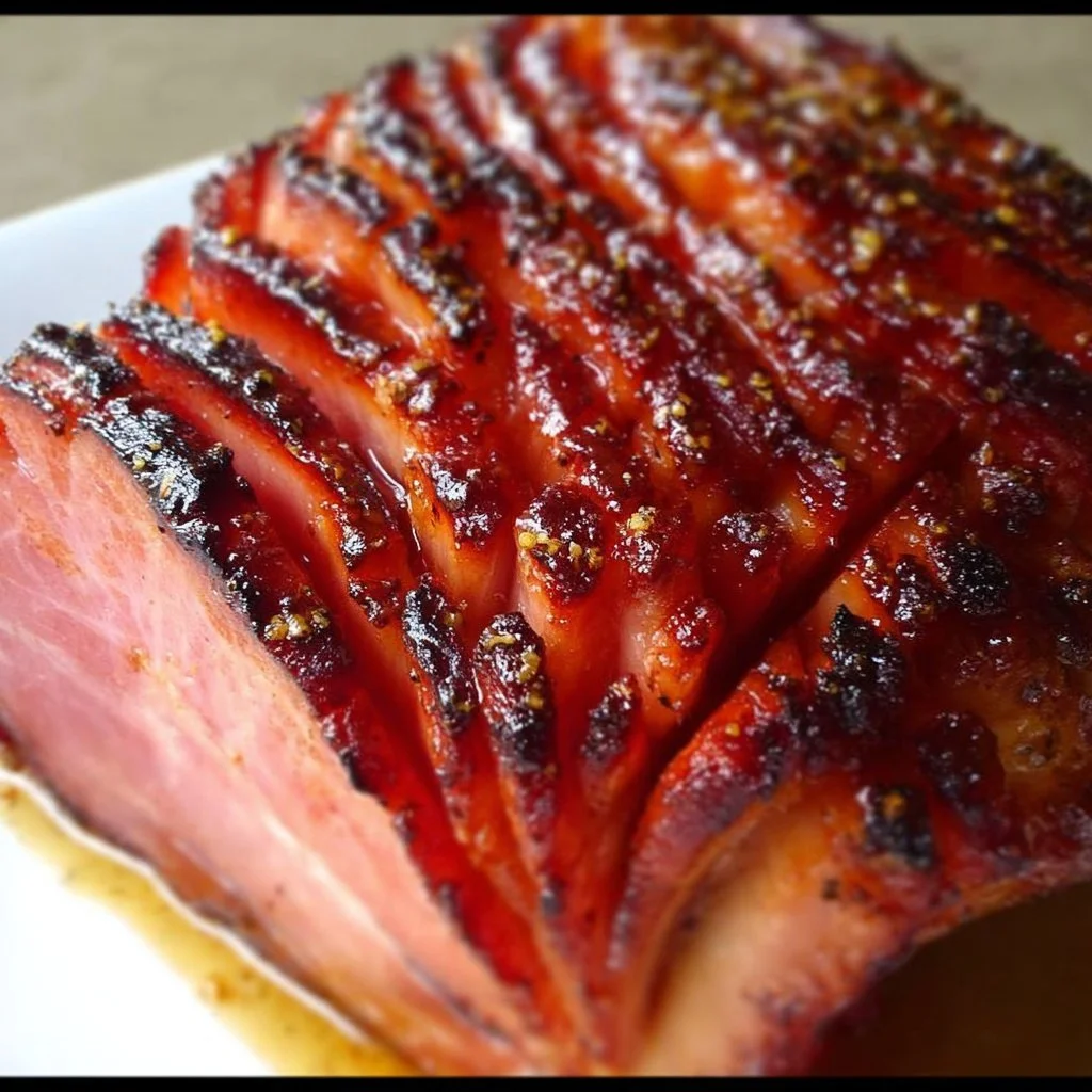 Delicious Honeybaked Ham displayed on a festive table