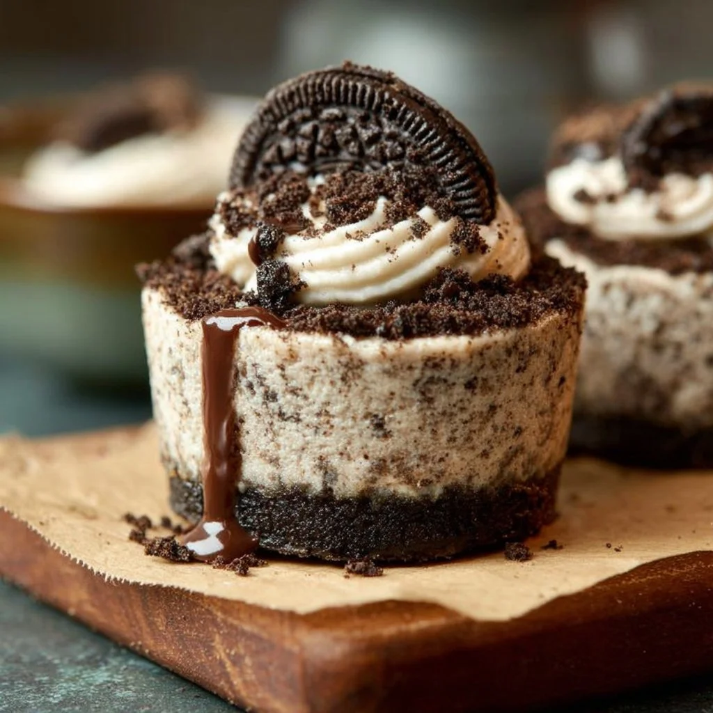 Mini Oreo Cheesecakes (Gluten-free + Dairy-free)