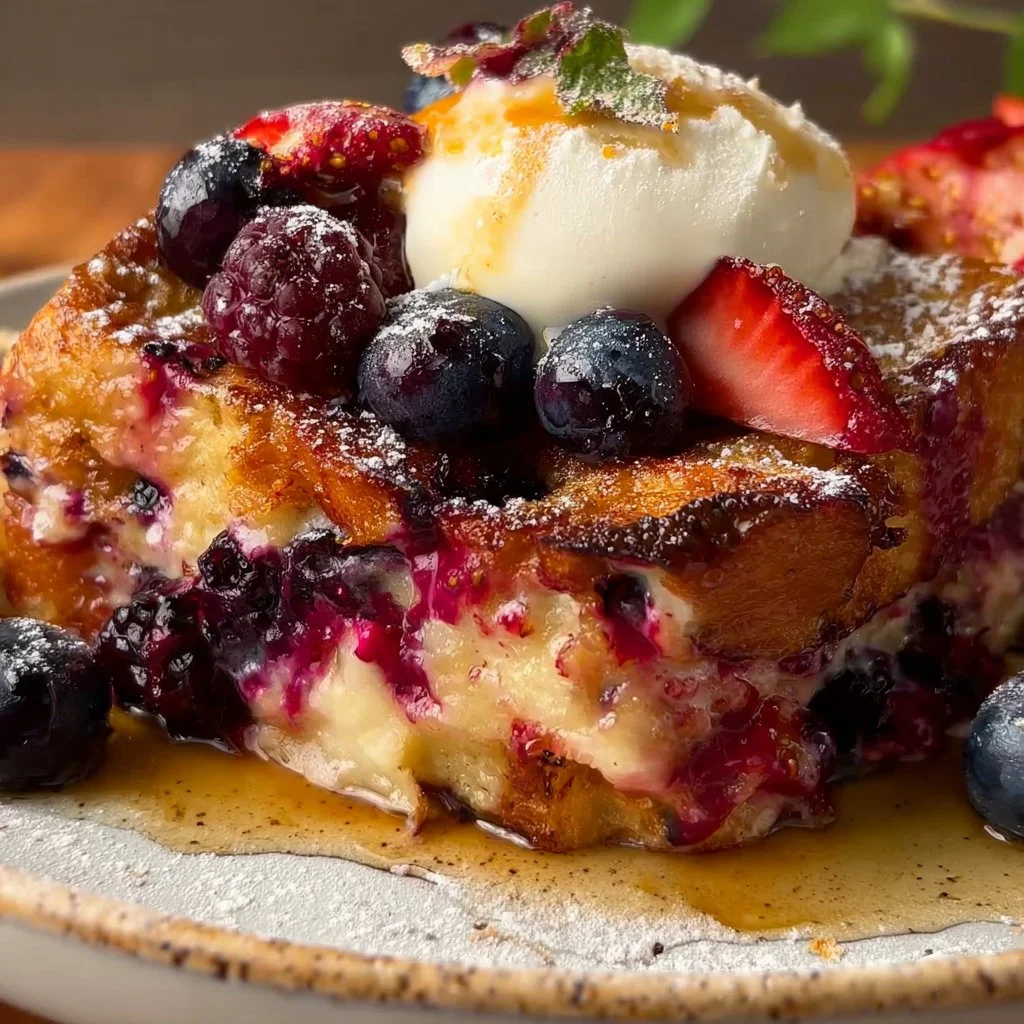 Mixed Berry French Toast Casserole
