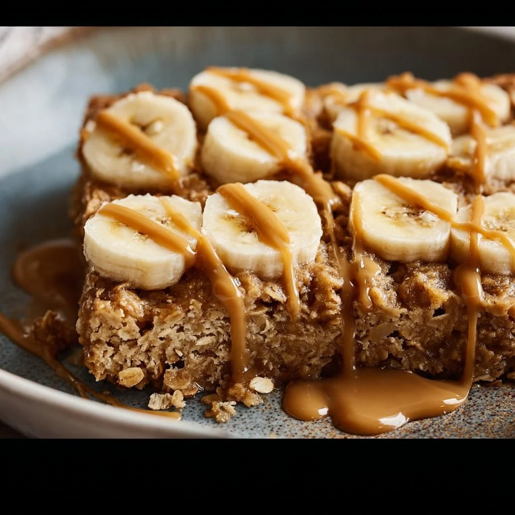 Peanut Butter Banana Baked Oatmeal