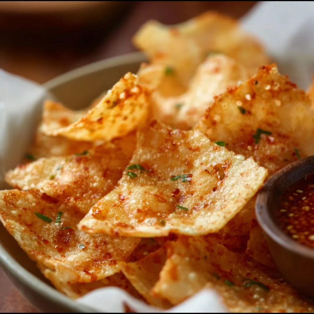 Perfect Air Fryer Rice Paper Chips