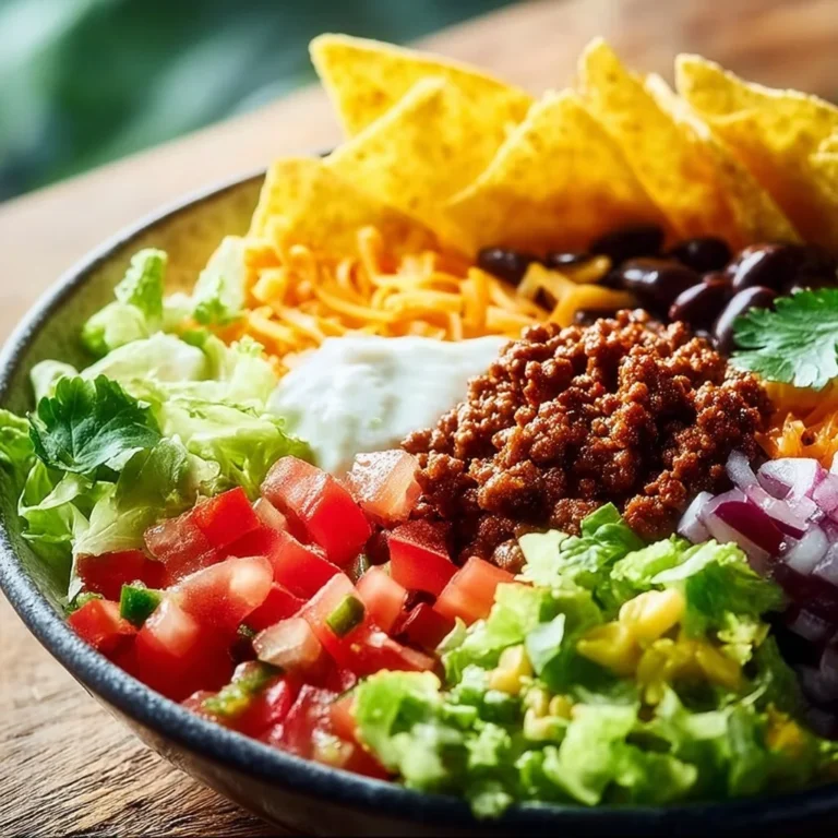 Burrito-Schale mit Rinderhackfleisch und frischen Zutaten im mexikanischen Stil