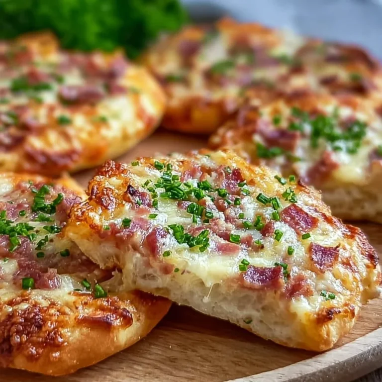 Flammkuchen Brötchen – eine leckere, neue Art von Flammkuchen mit knusprigem Teig