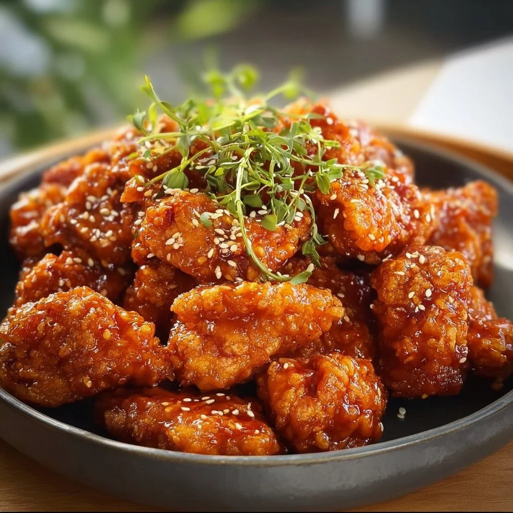 Gesundes Koreanisches Frittierte Hühnchen