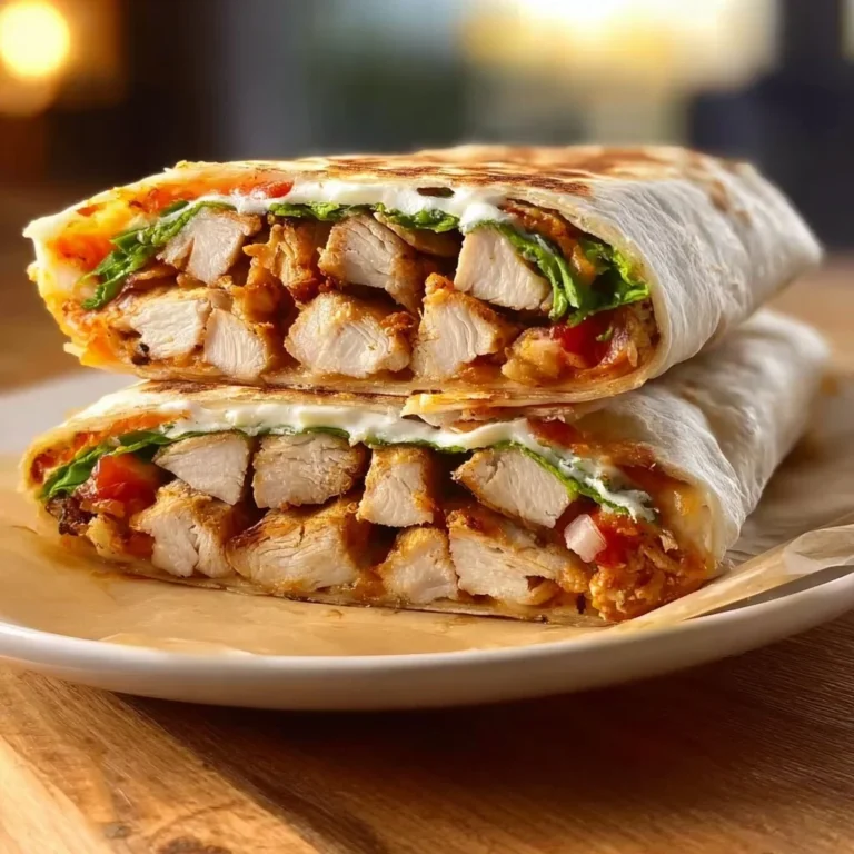 Hoher Protein Hähnchen Wrap Crunch Supreme Rezept
