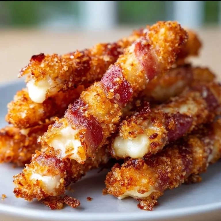 Knusprige Speck-Käse-Sticks, ideal für Snacks und feierliche Anlässe