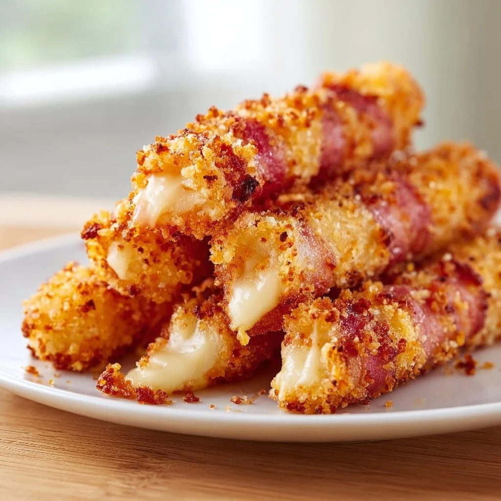 Knusprige Speck-Käse-Sticks