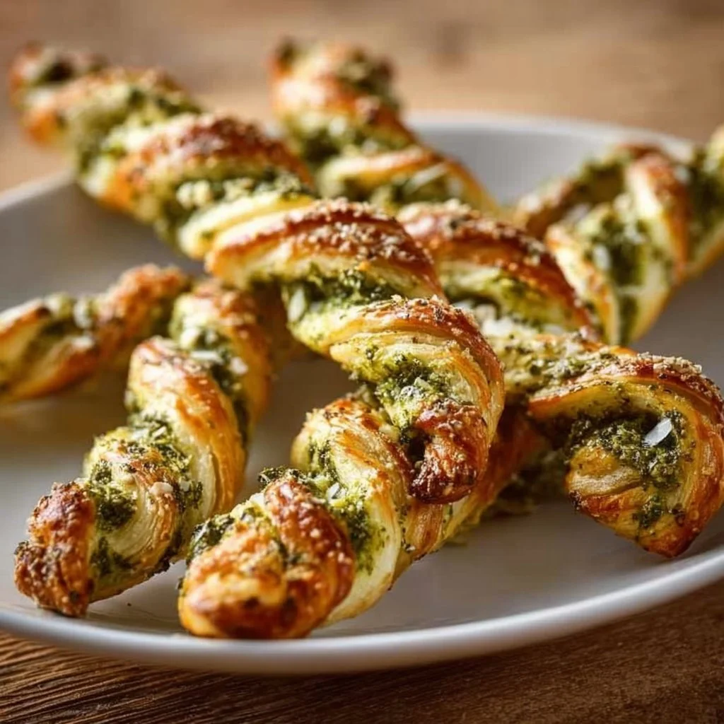 Pesto-Twists mit Mozzarella