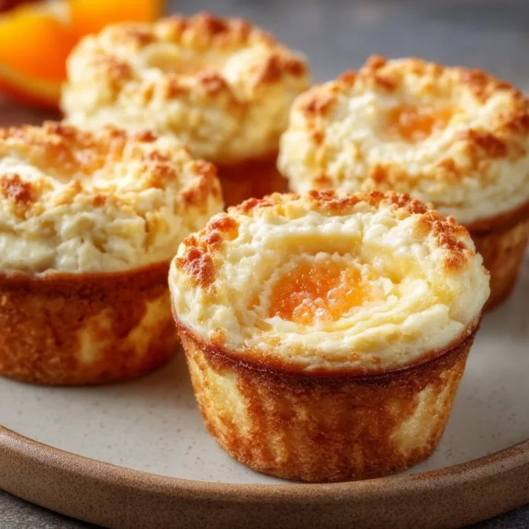 Käsekuchen in Muffinform, frisch und lecker angerichtet.
