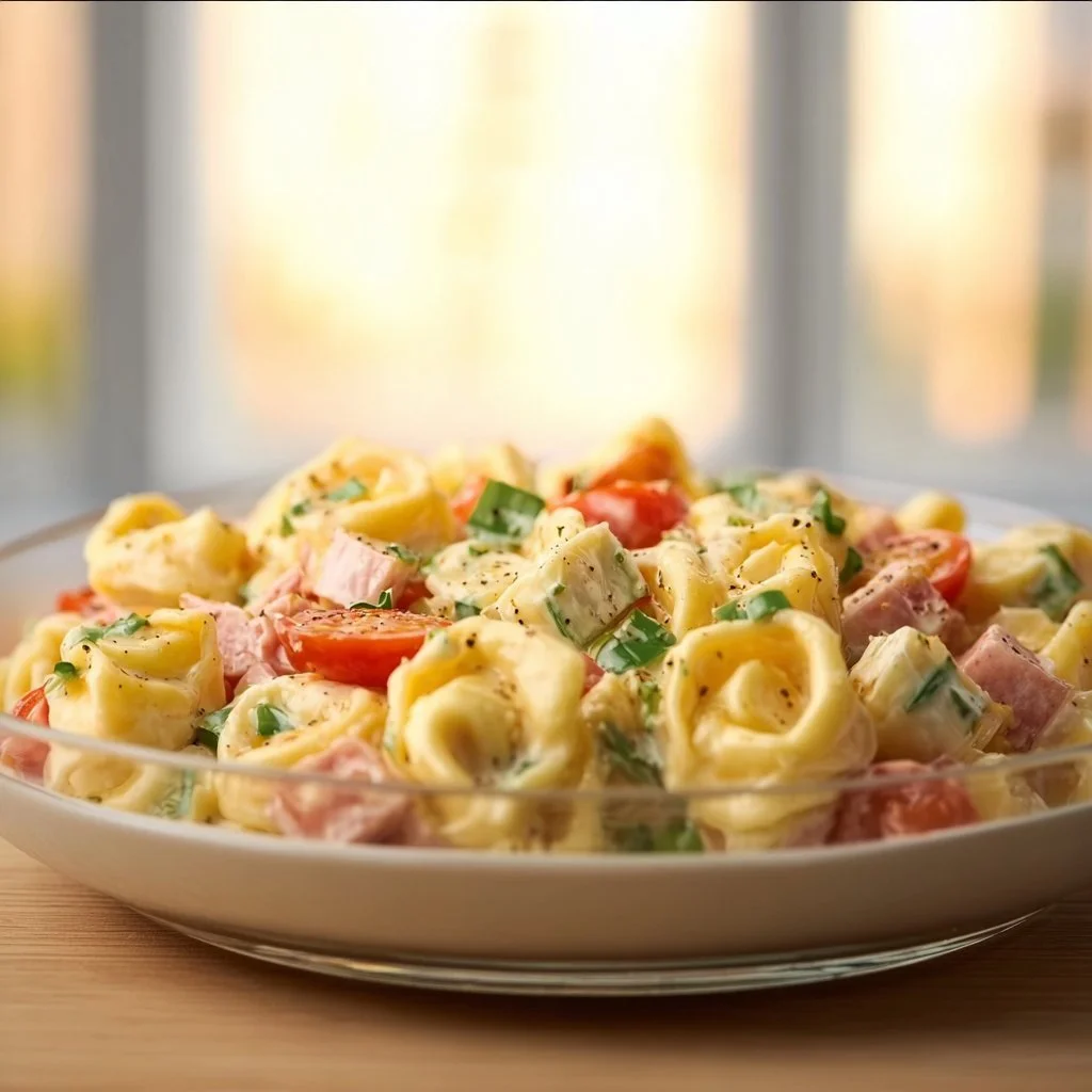 Schneller und leckerer Tortellinisalat in nur 10 Minuten zubereitet.