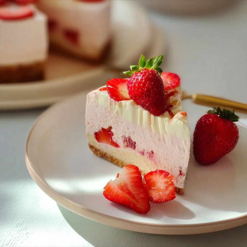 🍓 Dreamily Sophisticated Strawberry Curd Cream Cake! 🍓