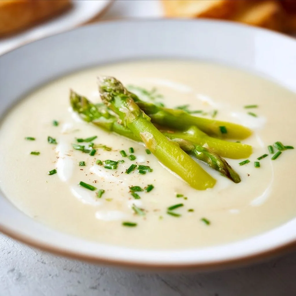 Einfache Spargelcremesuppe